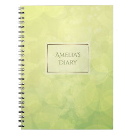 Limone Beschaffenheit abstrakten bokeh Grüns. Name Notizblock