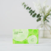 Limone Blasen bei Visitenkartenvorlagen Visitenkarte (Stehend Vorderseite)