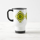 Limone Blume Olive Daisy, Muster Streifen - Tasse (Links)