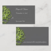 Limone Damaskus Liebe Tree Hochzeit Platzkarten (Vorne/Hinten)