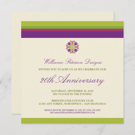 Limone Einladung von Bands Corporate Event (Vorne/Hinten)