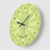 Limone Eiscreme-Uhr Große Wanduhr (Winkel)