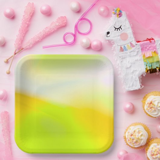 Limone gelbe Papierplatte Pappteller (Party)