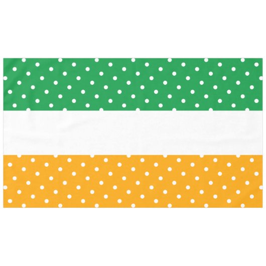 Limone, gepunktete, helle Lemon-Streifen Tischdecke (Vorderseite (Horizontal))