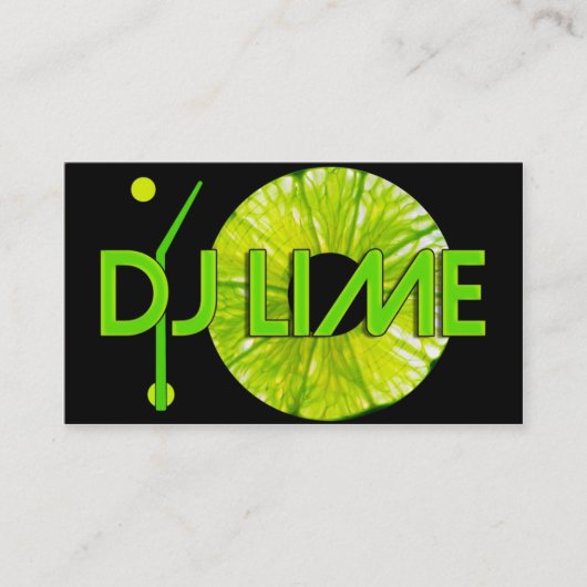 LIMONE GESCHÄFTS-KARTE DJ VISITENKARTE (Vorderseite)