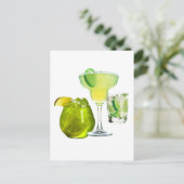 Limone Getränke Postkarte (Stehend Vorderseite)