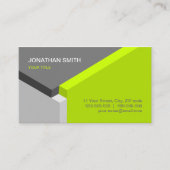 Limone/graue Geschäftskarte des Entwurfs des Visitenkarte (Vorderseite)