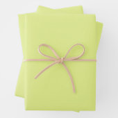 Limone Grundfarbe Geschenkpapier Set (Beispiel)