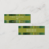 Limone grüne gelbe Freude - kundengerecht Mini Visitenkarte (Vorne/Hinten)