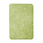 Limone grüne Glitzer-Glitzern Badematte (Vorderseite Vertikal)