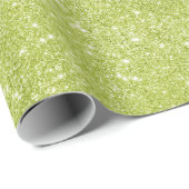 Limone grüne Glitzer-Glitzern Geschenkpapier (Rolleneckpunkt)