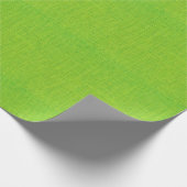 Limone grüne Leinwand-Beschaffenheit Geschenkpapier (Ecke)