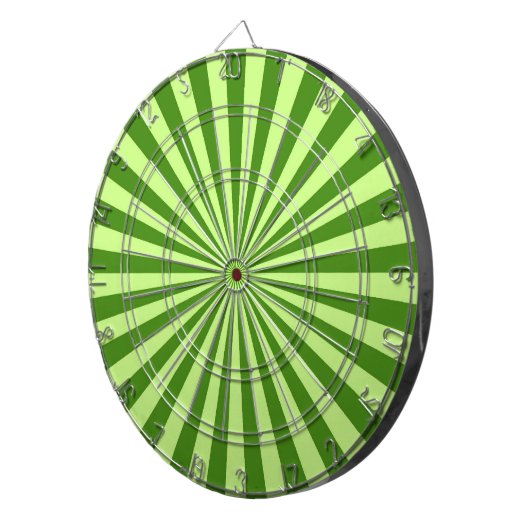 Limone grüne retro funky Sonnestreifen Dartscheibe (Vorderseite rechts)