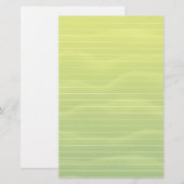 Limone grüne Schatten mit Linien Briefpapier (Vorne/Hinten)