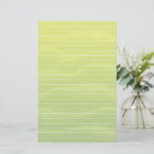 Limone grüne Schatten mit Linien Briefpapier (Stehend Vorderseite)
