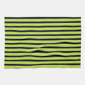Limone grüne, Schwarzweiss-Streifen Küchentuch (Horizontal)