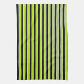 Limone grüne, Schwarzweiss-Streifen Küchentuch (Vertikal)
