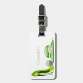 Limone grüne Stilett-Schuh-, Kuchen-und Hut-Kunst Gepäckanhänger (Vorderseite vertikal)