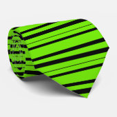 Limone grüne und schwarze Krawatte (Gerollt)