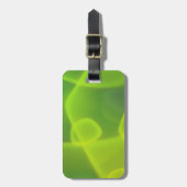 Limone grüne Zellen Gepäckanhänger (Vorderseite vertikal)