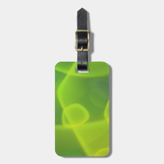 Limone grüne Zellen Gepäckanhänger (Vorderseite vertikal)