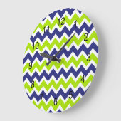 Limone grüne Zickzack Uhr des Marineblaus (Winkel)