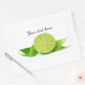 Limone Hälfte Rechteckiger Aufkleber (Umschlag)