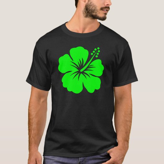 Limone Hibiskus-Blume T-Shirt (Vorderseite)