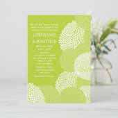 Limone Hochzeit der Blumen Einladung (Stehend Vorderseite)