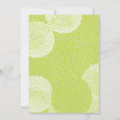 Limone Hochzeit der Blumen Einladung (Rückseite)