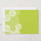 Limone Hochzeit der Blumen Einladung (Rückseite)