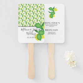 Limone Hochzeit von Gelb und Grün Fächer