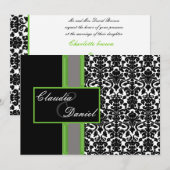 Limone Hochzeitsfeier Einladung (Vorne/Hinten)