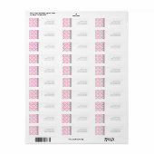 Limone Hochzeitsszenarien mit rosa Rücksendeadress (Vorne)