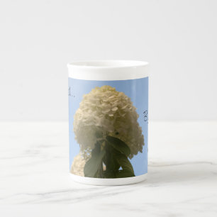 Limone Hydrangea-Tasse Inspiriert werden Porzellantasse