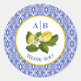 Limone I Italian Lemon & Blue Tile Danke Sticker