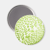 Limone Leopardrucke Magnet (Vorderseite/Rückseite)