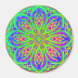 Limone Lila Mandala Style Boho Magnet