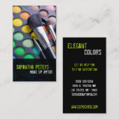 Limone Make-up Artist Palette Brush-Visitenkarte Visitenkarte (Vorne/Hinten)