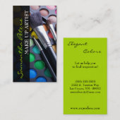 Limone Make-up Artist Palette Brush-Visitenkarte Visitenkarte (Vorne/Hinten)