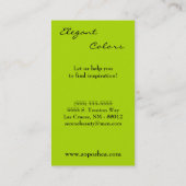 Limone Make-up Artist Palette Brush-Visitenkarte Visitenkarte (Rückseite)