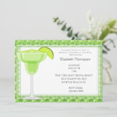 Limone Margarita Bridal Dusche Einladung (Stehend Vorderseite)