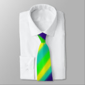 Limone Minze Navy Abstrakt Stripes Krawatte (Gebunden)