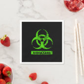 Limone Neon Green Bio-Hazard-Chemikalien Graphic Serviette (Beispiel)