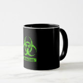 Limone Neon Green Bio-Hazard-Chemikalien Graphic Tasse (VorderseiteRechts)