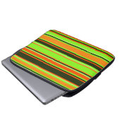 Limone, orangefarbene und mit Mandarine gestrichen Laptopschutzhülle (Vorne Knopf)