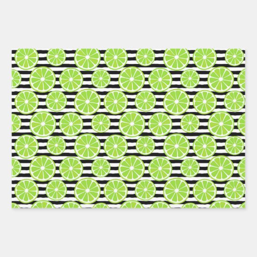 Limone Packpapierblätter Geschenkpapier Set (Vorderseite)