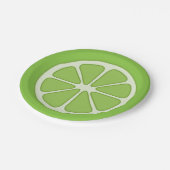 Limone Papierplatte Pappteller (Schrägansicht)