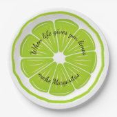 Limone Papierplatte Pappteller (Vorderseite)