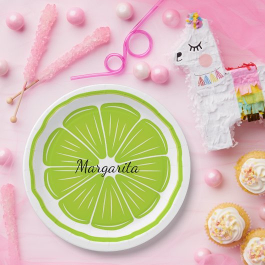 Limone Papierplatte Pappteller (Party)